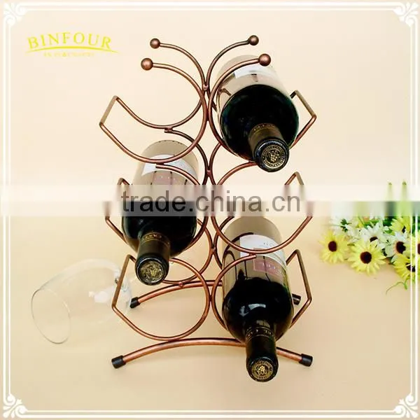 Ornaments Style Home Decoration Six Bottles of Wine Iron Mount Rack photo-6