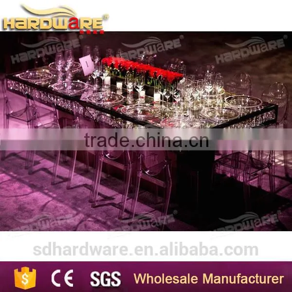 Wedding Crystal Chandelier Tables,wedding Crystal Glass Dining Tables Quality Choice photo-6