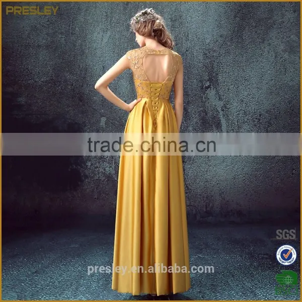 Presley Oem 2016 New Gorgeous Beaded Long Evening Dress Neck in Tulle photo-3
