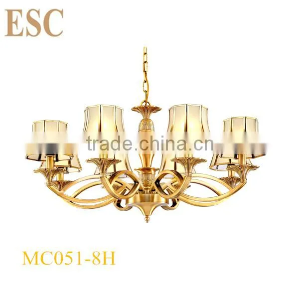 Europe Royal Style Classical Full Copper Baccarat Luxury Decorative Lighting Hotel Chandelier For Wall Light 116-2W photo-5