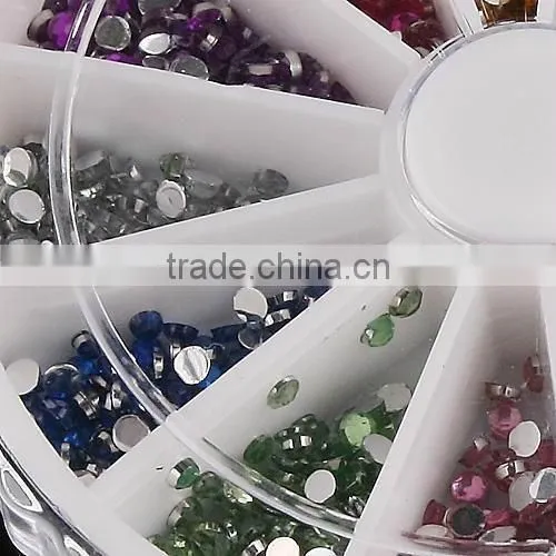 12color Acrylic Rhinestone Nail Art Decoration Wheel photo-3