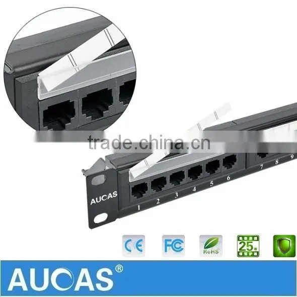 Manufacture RJ45 Unshielded Cat6 UTP Cable 24 Port Patch Panel For 19 Inch Server Rack Hot Sell photo-6