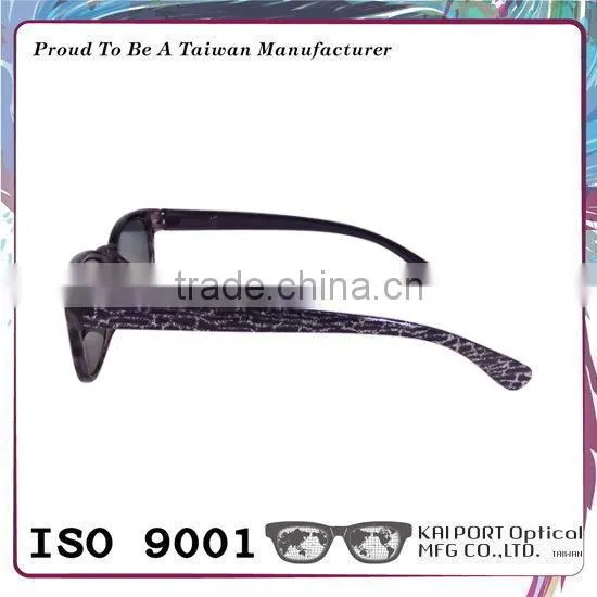 Demi Pattern and Silver Decoration Shiny Coating Reading Sunglasses photo-6