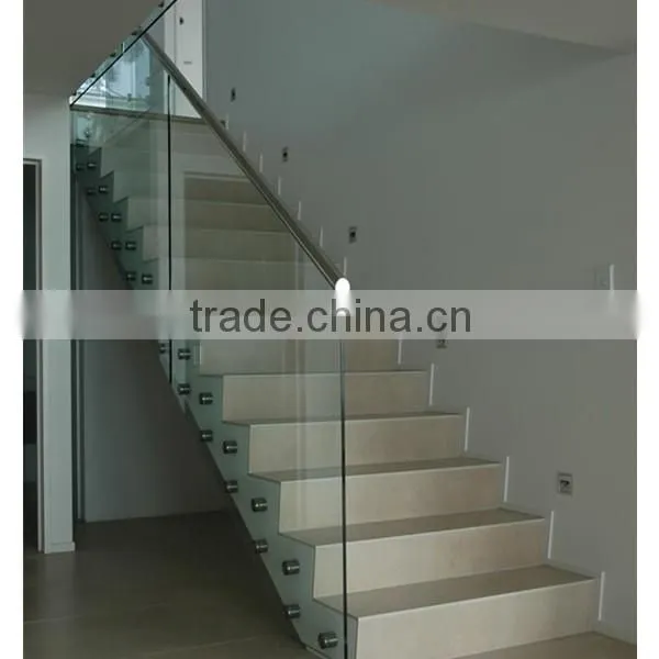 AISI 316 Threaded Standoff/ Rubber Standoff Pins for Indoor Stair Glass Railing Designs photo-3