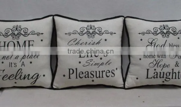 Square Vintage Throw Pillow Case Shell Decorative Cushion Cover Pillowcase (Home)