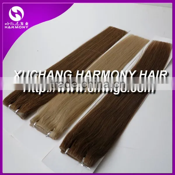 Quality 20" pu Tape Hair Extensions With #27 Color on Stock photo-6