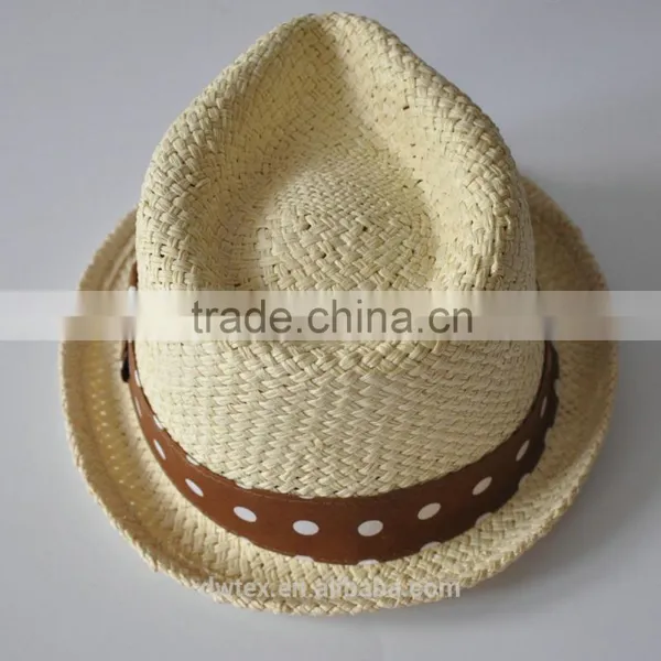 100%Paper Printing Band 58cm Fedora Panama Trilby Hat photo-3