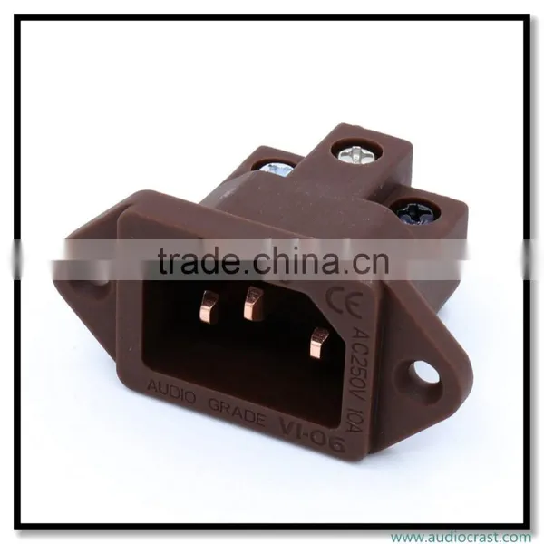 OEM/ODM Pure Copper AC Power Socket Audio Grade IEC Inlet Socket photo-2