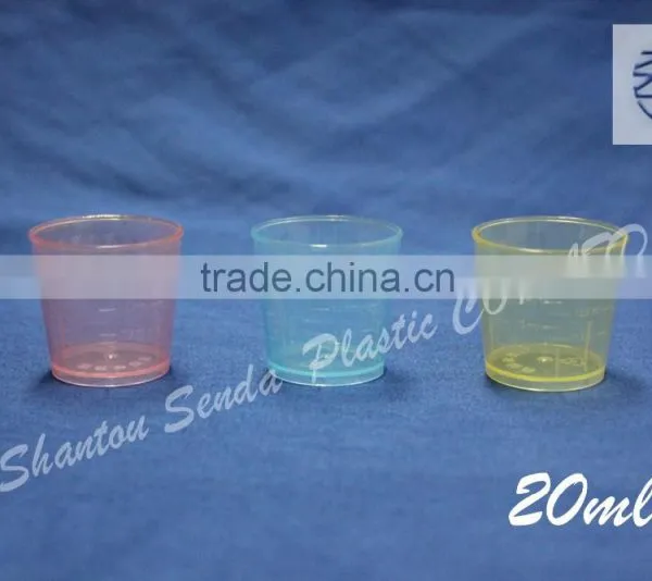 Plastic Measuring Cup for Medicine, 20ml Measuring Cup, Laboratory Disposable Plastic Measuring Cup photo-5