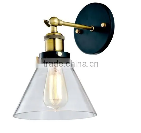 Small Industrial Wall Lamp & Brass Wall Lamp