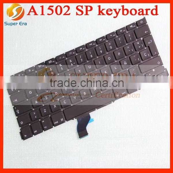 13 Inch Laptop Accessory SP/Spanish Keyboard for Macbook Pro A1502 Keyboard Layout