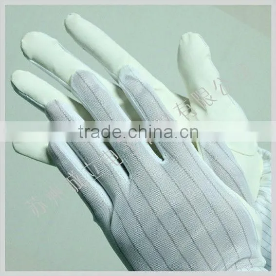 9'' Antistatic ESD Gloves; Striped Esd Gloves; PU Coated Antistatic Gloves photo-3
