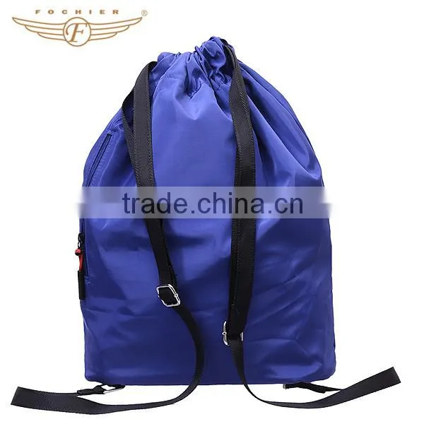 Custom Printed Drawstring Backpack Leisure Nylon Bag Quality Choice photo-4