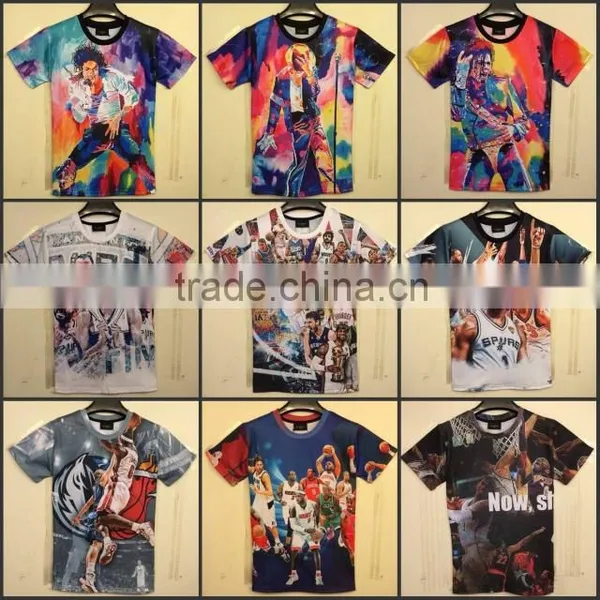 3D Digital Print Short Sleeve T-shirt