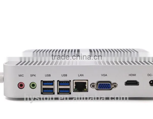 Wholesale New Product Fanless Mini Desktop Computer i3 6100u Barebone Industrial Embedded Mini ITX Intel NUC photo-2