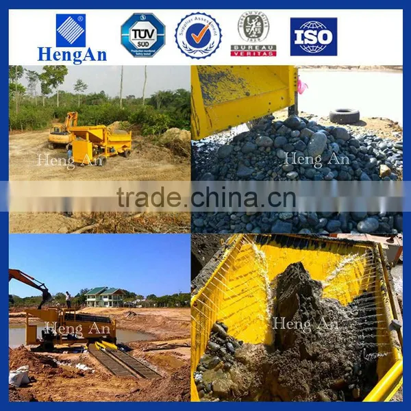 50 Ton Mobile Small Mobile Gold Trommel Wash Palnt