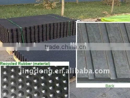 Wide Ribbed Matting (stable Mat)/Black Rubber Sheet for Cow