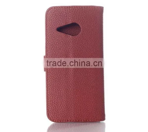 Litchi Wallet Leather Case for HTC One M8 Mini photo-5