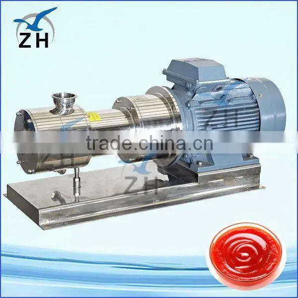 Hygienic small milk homogenizer with trolley