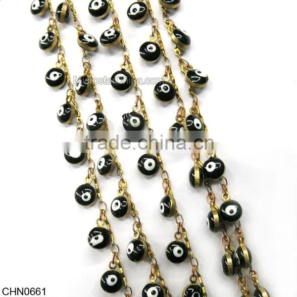 Blue Eye Shaped Jewelry Chain With Star photo-6