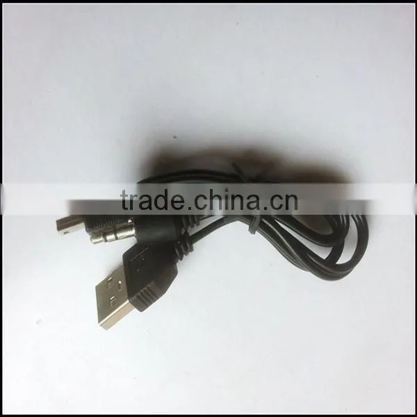 Hot sale usb+dc3.5 to mini data sync audio usb cable for CUBE SPEAKER