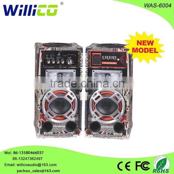 Professional Protable 2.0 Active Magnetic Speakers Portable Hifi Bass Vibration Speaker