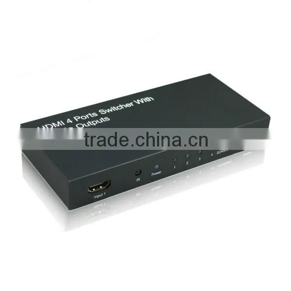 HDMI Switcher 4 Input 1 Output With Audio Support 3D Coaxial Toslink Stereo 3.5mm Audio photo-4