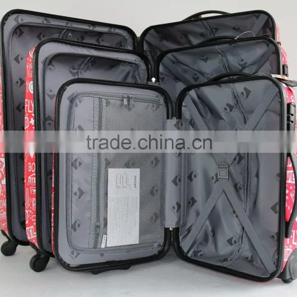 Beautiful Printed ABS+PC Trolley Luggage Case photo-6