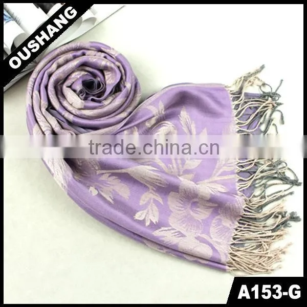 A153-G Fashion Viscose Paisly Colorful Long Scarf Shawl