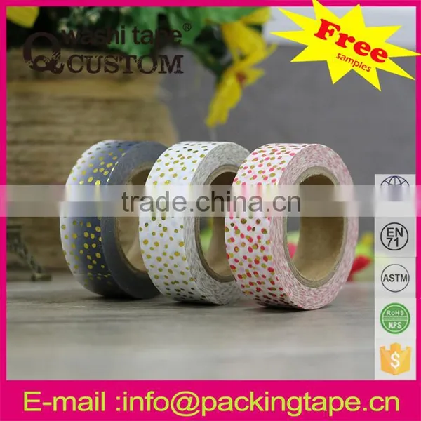 China Wholesale DIY Hot Sale Gold Stamping Paper Tape for Cards Decoration photo-4