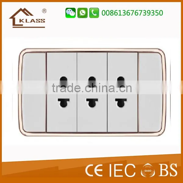 Coloured Decorative Two Pin Double Wall Electricity Mains Socket photo-6