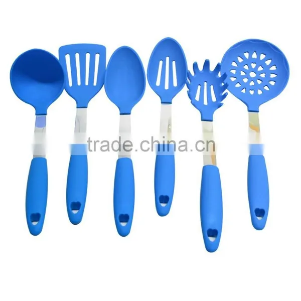 OEM Set of 6 Silicon Cooking Tool Kitchen Accessories Silicone Utensil Set photo-3
