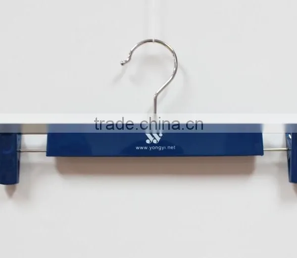 Competitive Price Black Child Pants Plastic Hanger With Clips photo-5