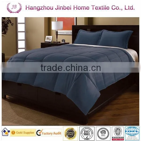Strip Solid Color Square Box Polyester Quilt