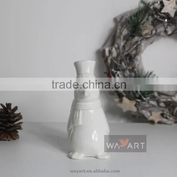 Elegant Christmas Animal Statues Ceramic Penguins photo-4
