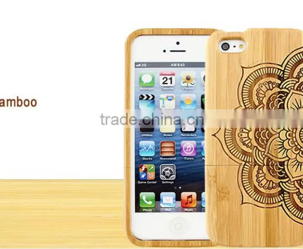 Mandala Flower Design Engraved Double Sided Bulk Case For IPhone 5/5S photo-3