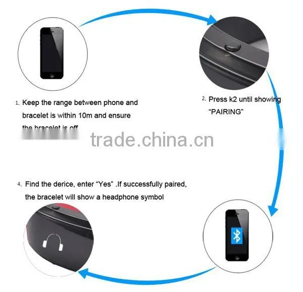Newest Bluetooth Watch and Bracelet With Caller ID Display_Linna photo-5