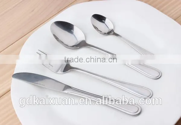 4pcs Set Stainless Steel Hotel Cutlery Used Restaurant Flatware KX-S110 photo-5