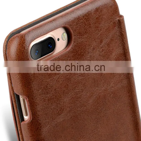 Newly Brown Pocket Book Type PU Leather Case for Apple IPhone 7 Plus(5.5") photo-6