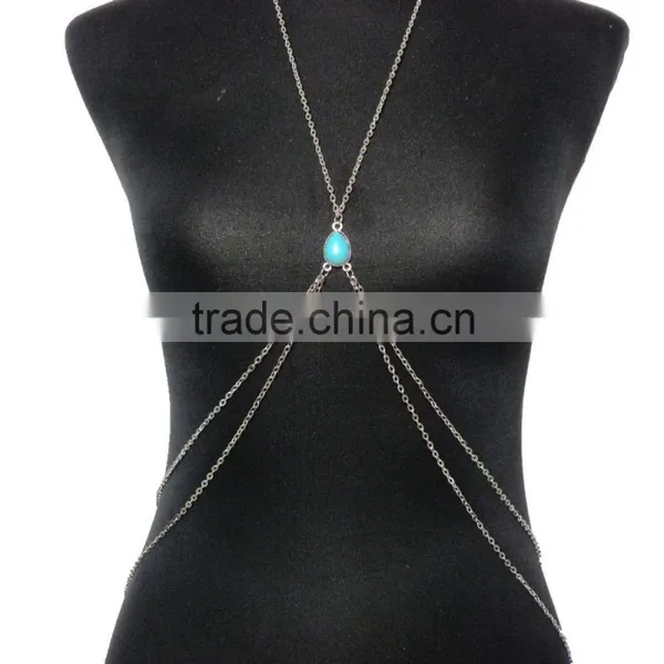 Drops Turquoise Beach Sexy Waist Chain photo-5