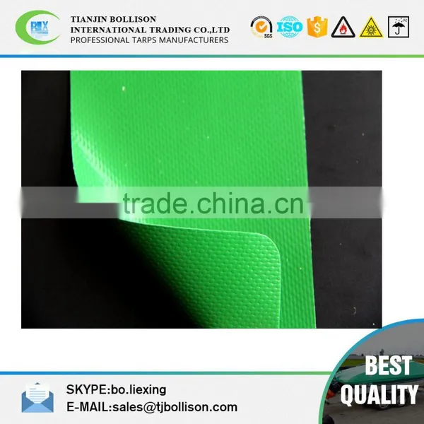 Custom Printed 1000D*1000D 18*18 610GSM PVC Coated Tarpaulin Material for Truck Cover or Container Roof 0.5mm - 1.2mm photo-2