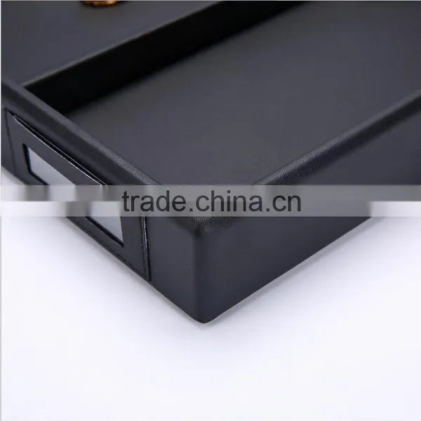 Chinese Factories Wholesale Custom Luxury Leather Necklace Box, Black Beautiful Display Box photo-4