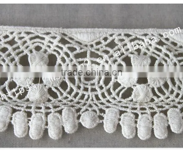 Newest Design 6.5cm Width Cotton Indian Saree Border Lace Trim Wholesale photo-2
