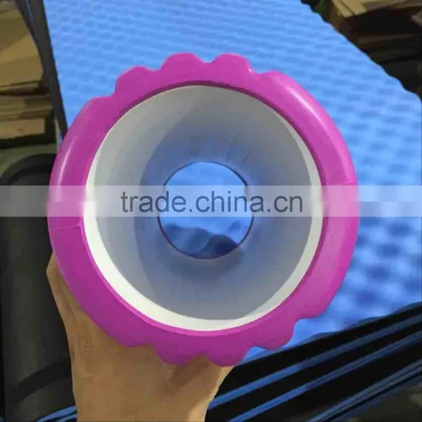 Free Sample High Density Hollow Yoga Massage Foam Rollers SH-661Eva Foam Roller photo-3