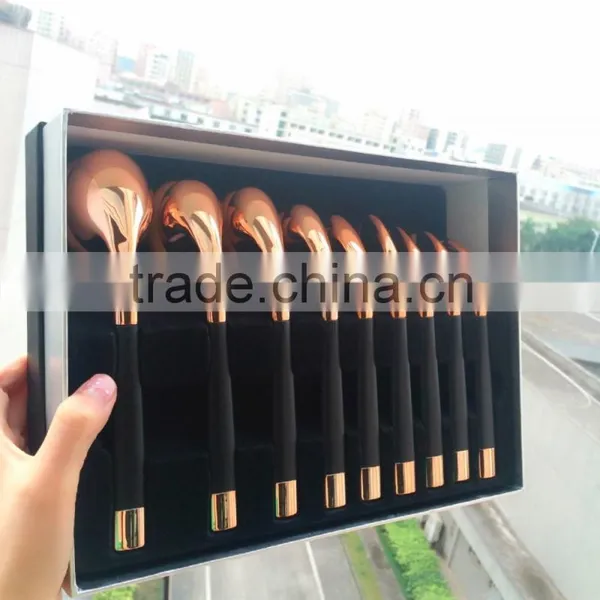 Hot Sales 9Pcs Golf Oval Makeup Brushes Mini Golf Brush Professional Cosmetic Brush photo-2