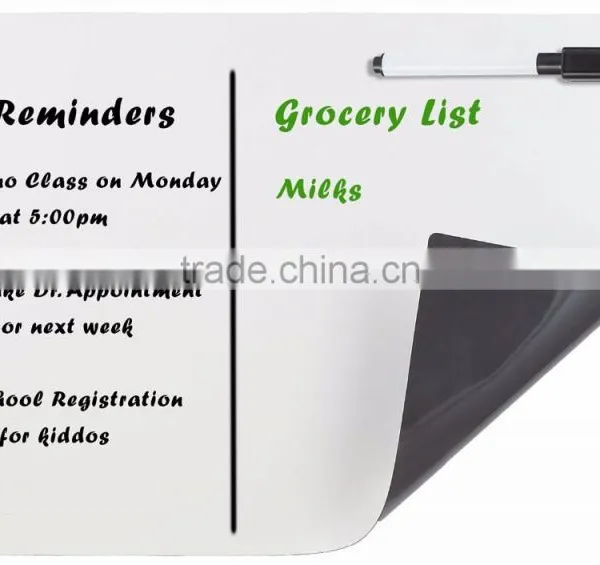 Magnetic Whiteboard Dry Erase Sheet Magnet Writing Board for Kitchen Fridge Notes 17" x 11" 17 by 12 Inch photo-3