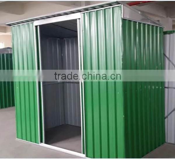 House Plans DIY Product Sliding Door Sloping Roof Openning Door Metal Sheds With Low Price photo-2
