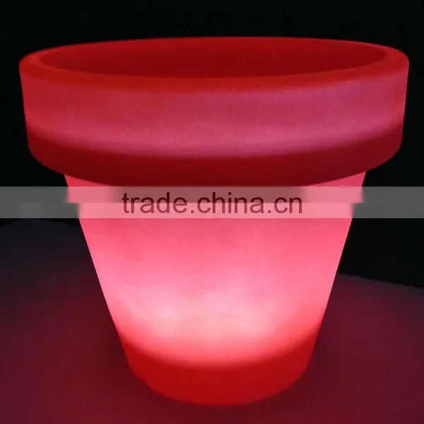 LED Bonsai Pot Light up Led Flower Pot Decoration Indoor Colorful Plastic Led Light Flowerpots photo-4