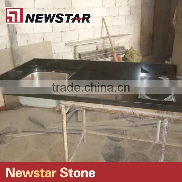 China Black Granite Percut Kitchen Countertop photo-2