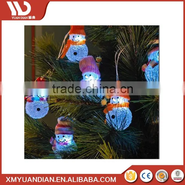 Wholesale Resin Craft Supplies Snowman Ornaments Christmas Outdoor Led String Lights photo-2